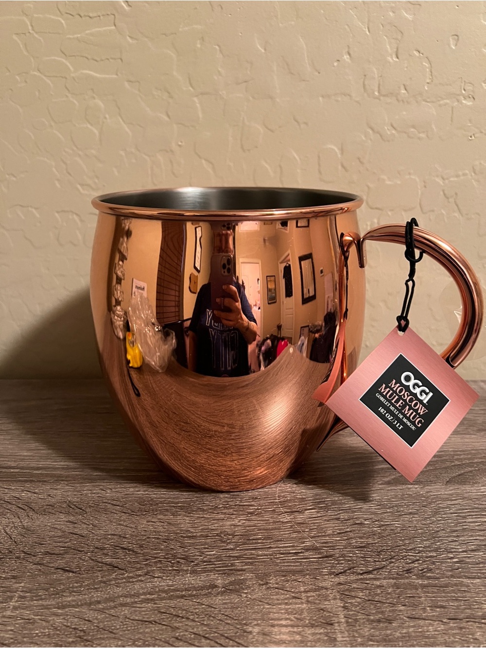Oggi Jumbo Moscow Mule Copper Mug 3 Liter Homegoods Bar NWT